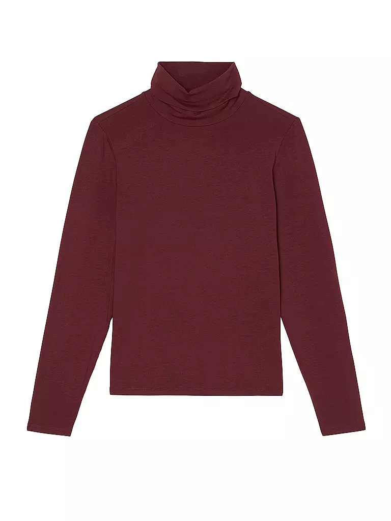 MARC O'POLO Rollkragenpullover dunkelrot