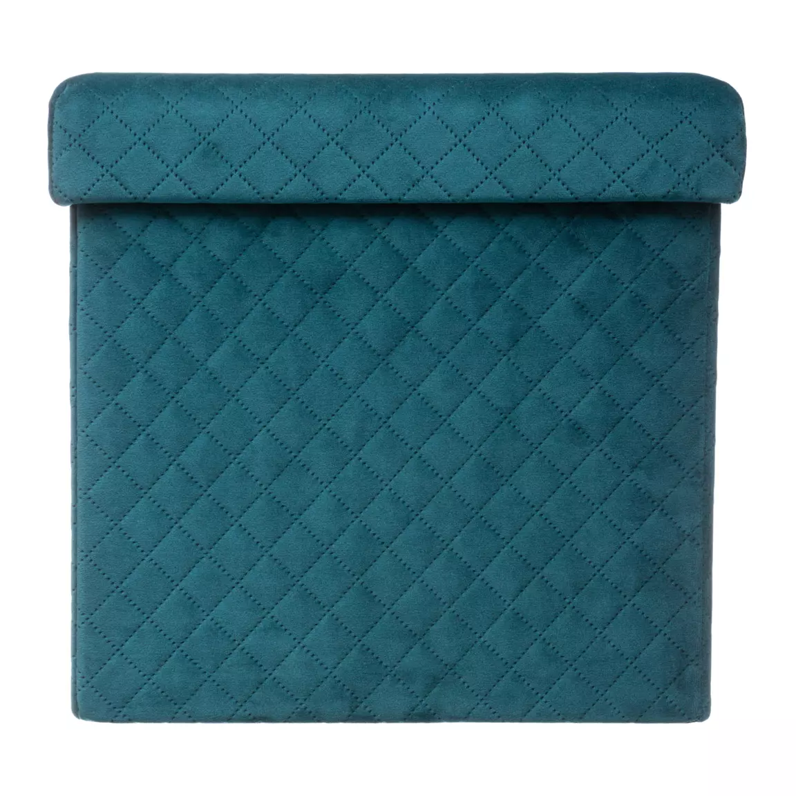 Pouf pliant Velours Jack Bleu