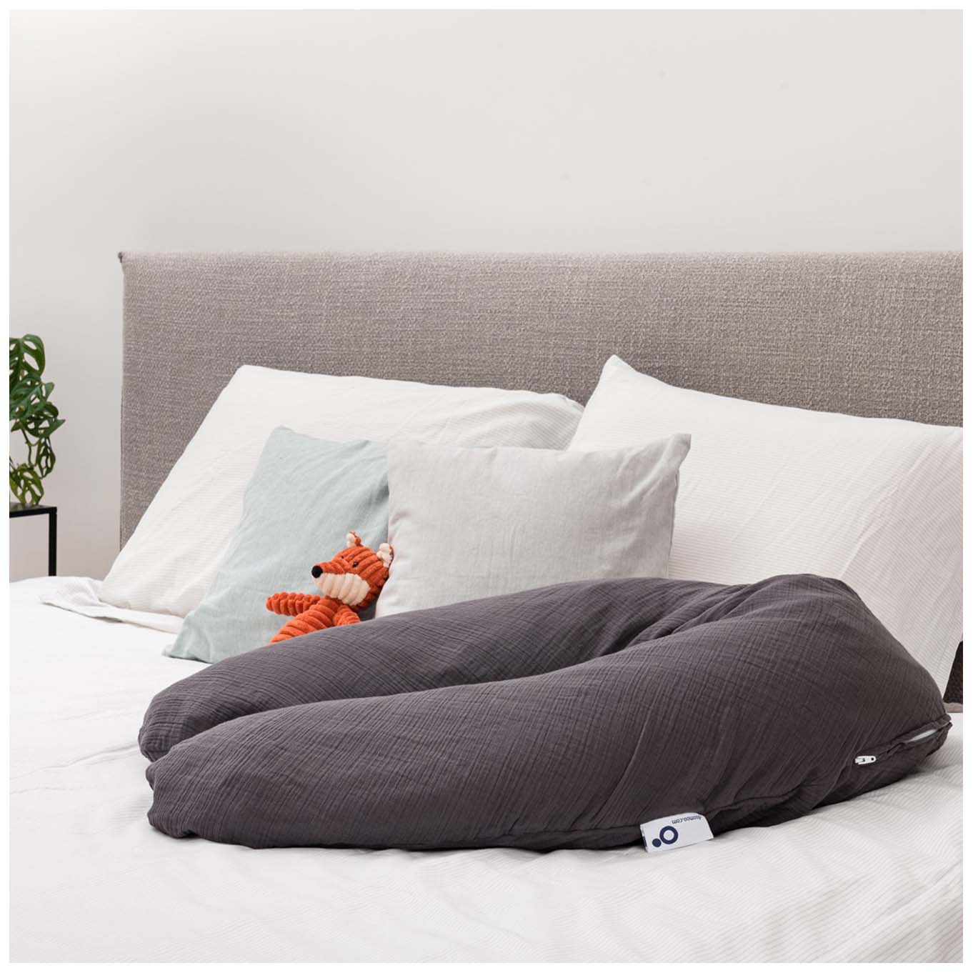 Doomoo Comfy big kussen Tetra grijs