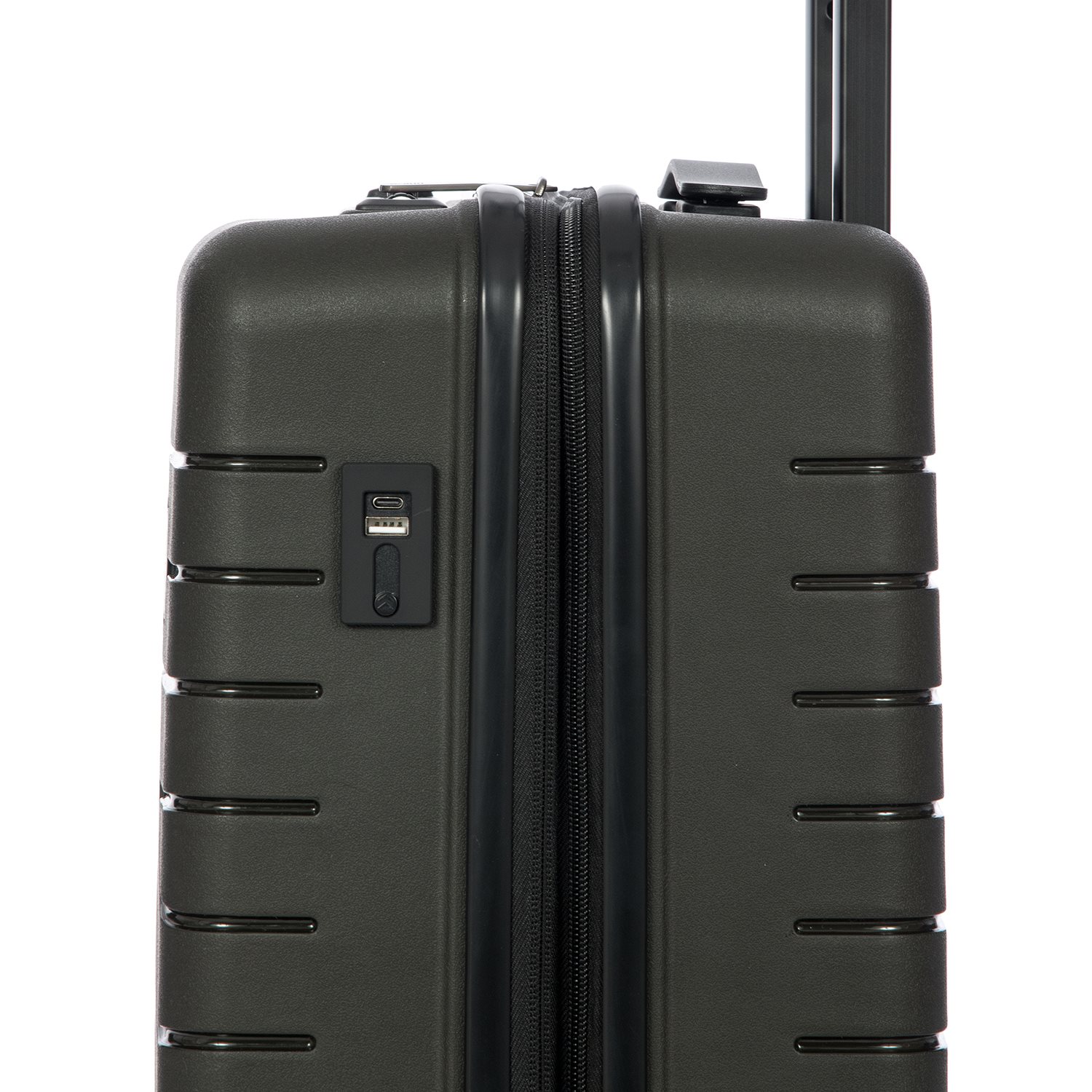 Bric's Ulisse Trolley 55 USB olive