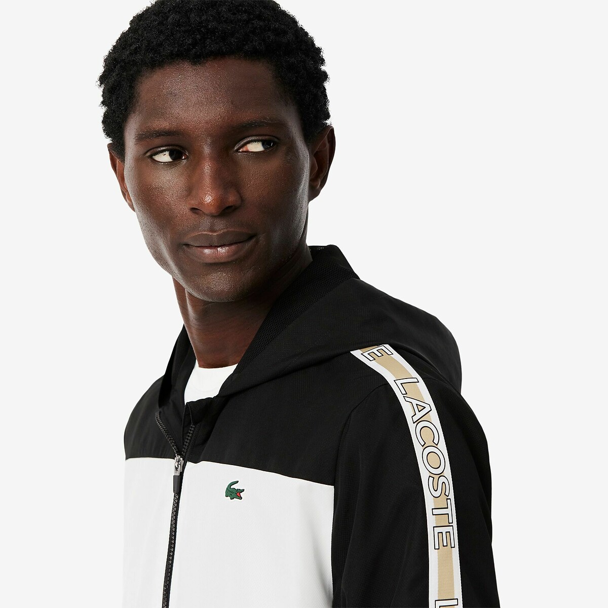 Jaqueta esportiva LACOSTE com faixa larga com a inscrição Lacoste