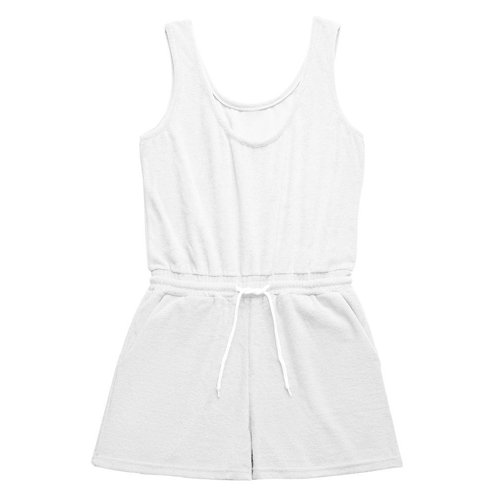 Combinaison Femme tissu éponge blanc