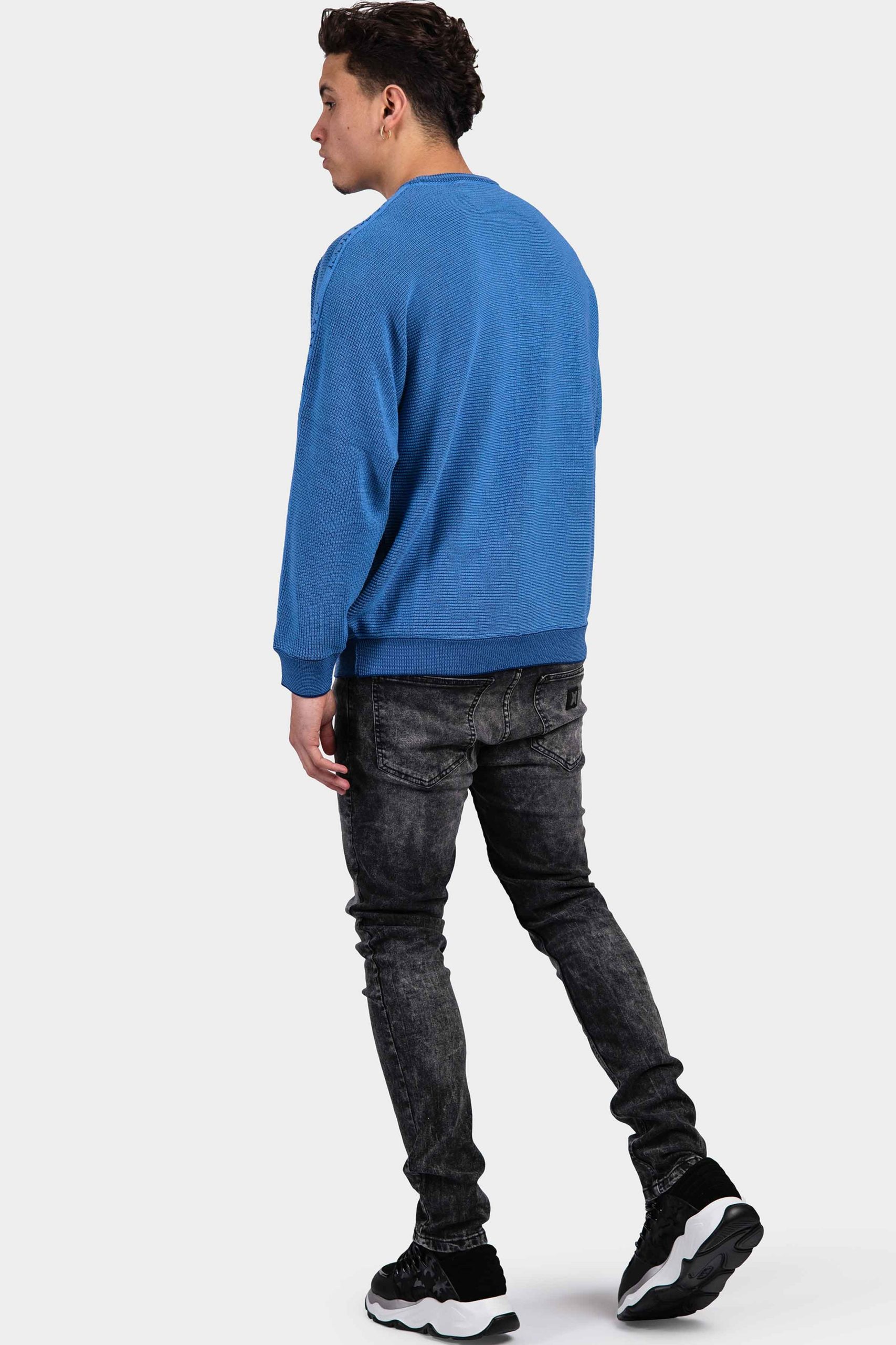 Carlo Colucci C8406 14 Sweater Heren Blauw