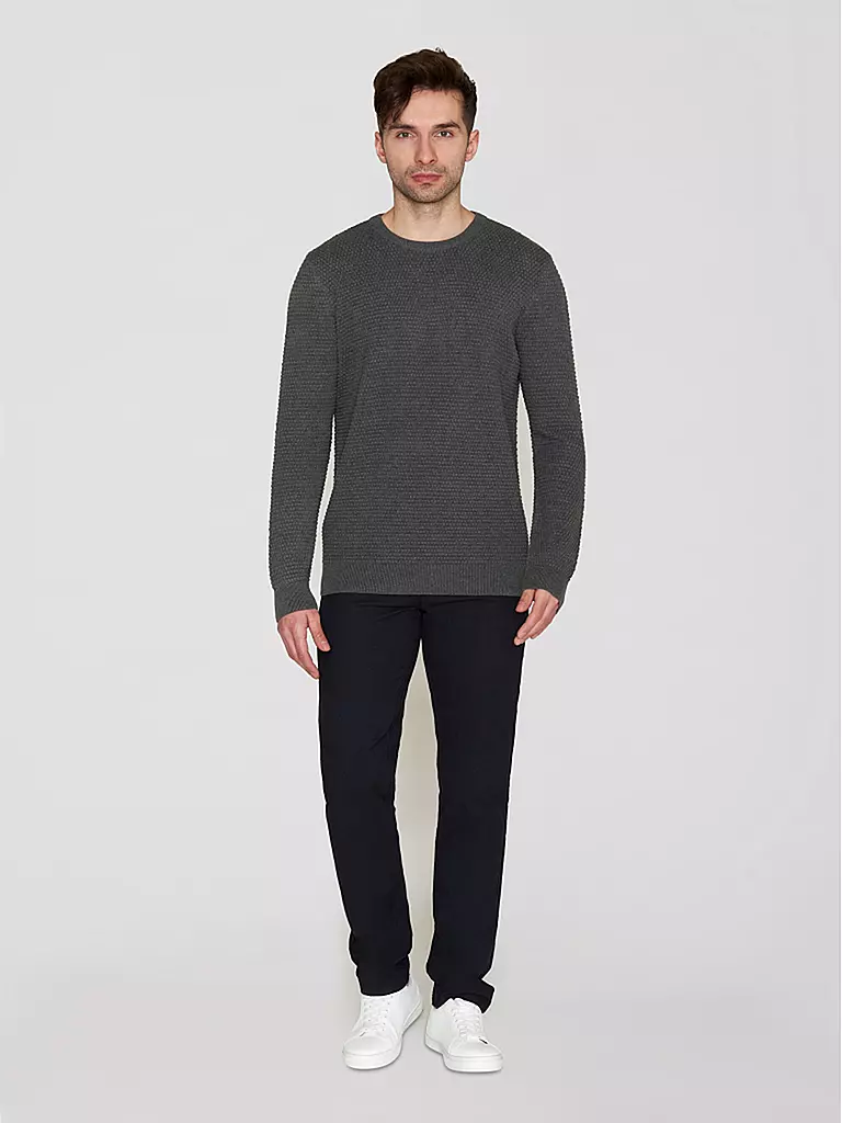 KNOWLEDGE COTTON APPAREL Pullover VAGN grau