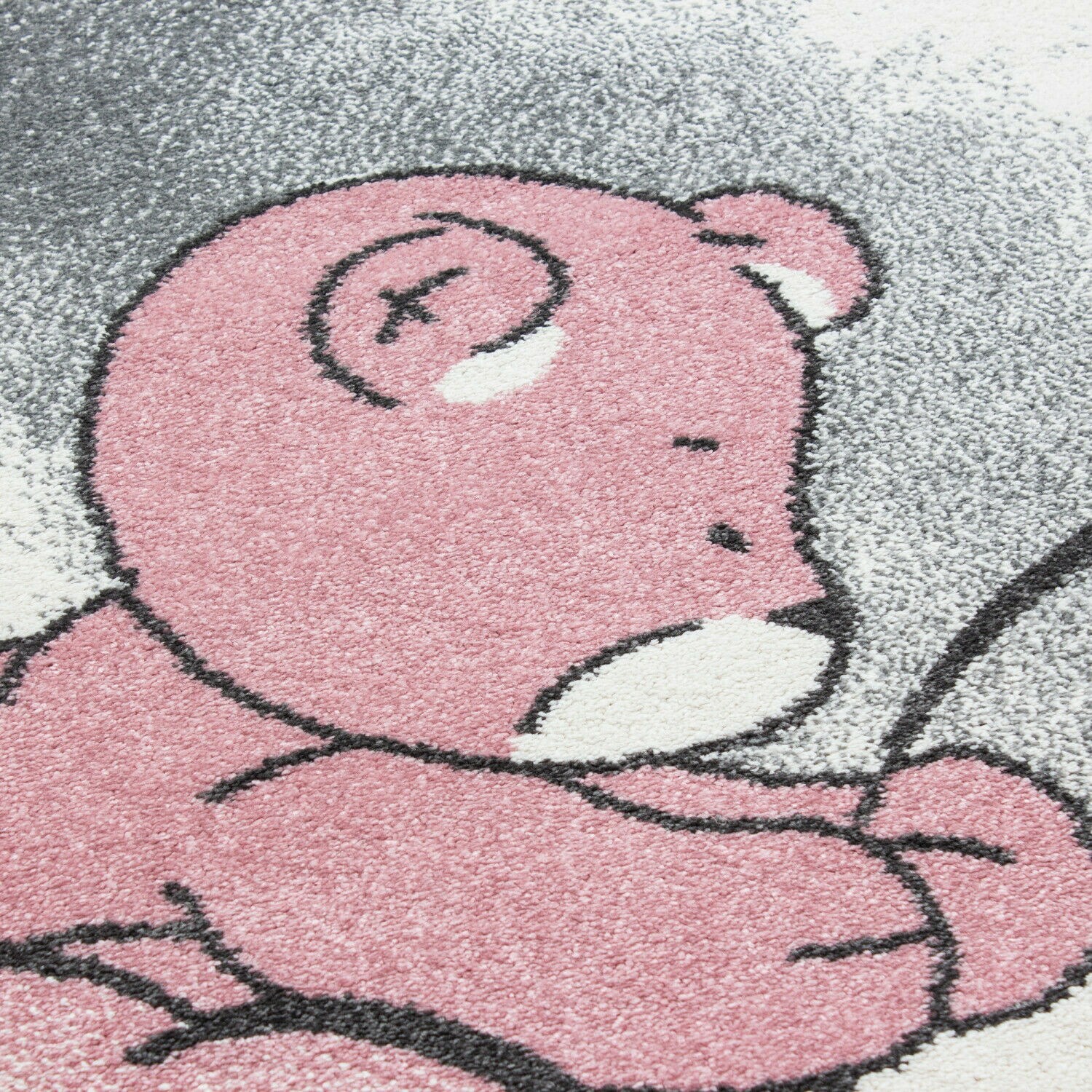 Wunderschöne Kinderteppiche Teppich mit Stern Himmel Motiven Rund / Viereckig