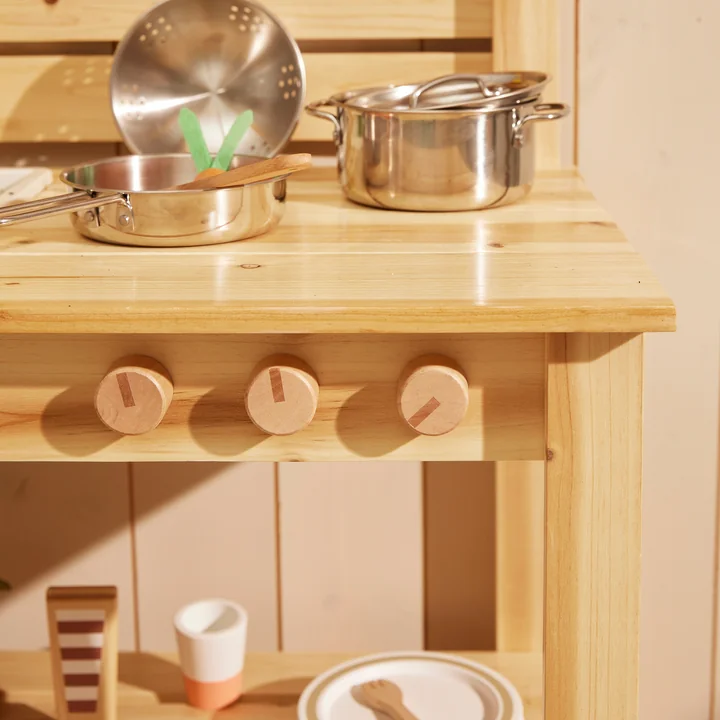 Kids Concept - Kid's Hub Topf- und Pfannenset, grau