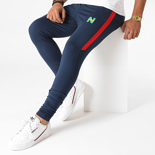 Pantalon Jogging A Bandes Newteam 2 Bleu Marine