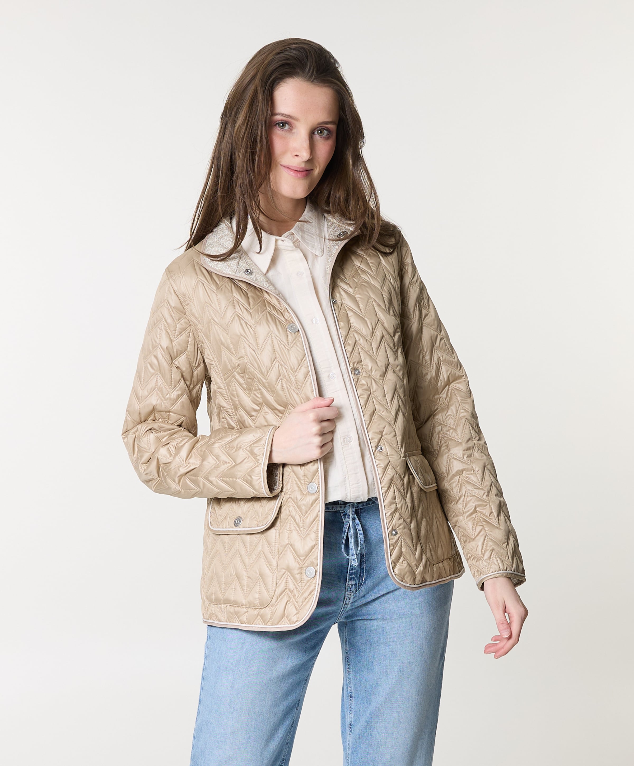 Barbara Lebek Dames jas beige