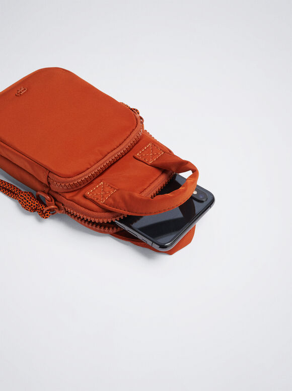 Estojo de nylon para celular - Laranja