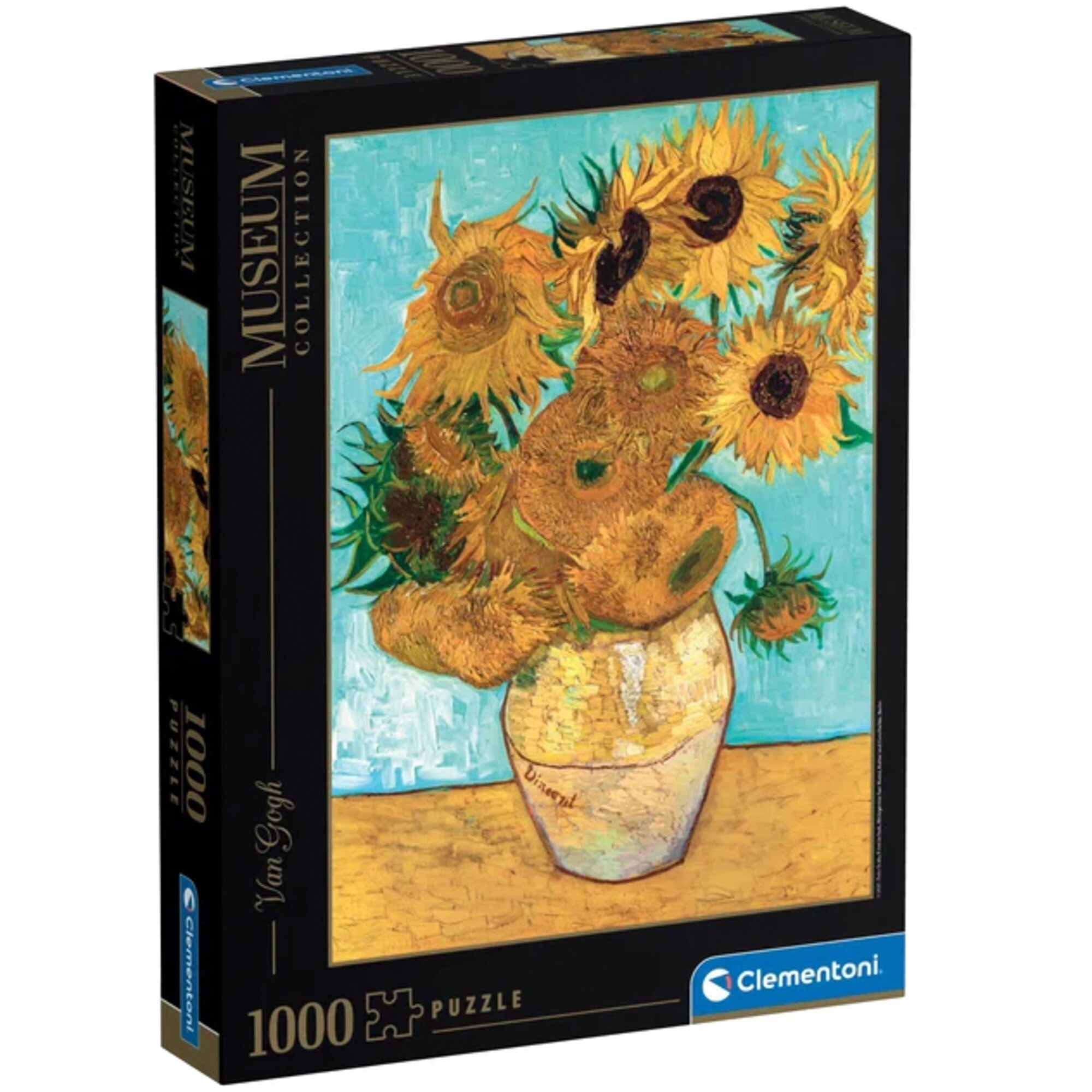 Clementoni Puzzle Museum Collection: Van Gogh - Vase mit Sonnenblumen