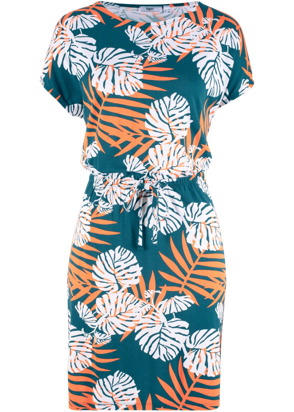 Robe en jersey avec lien à nouer