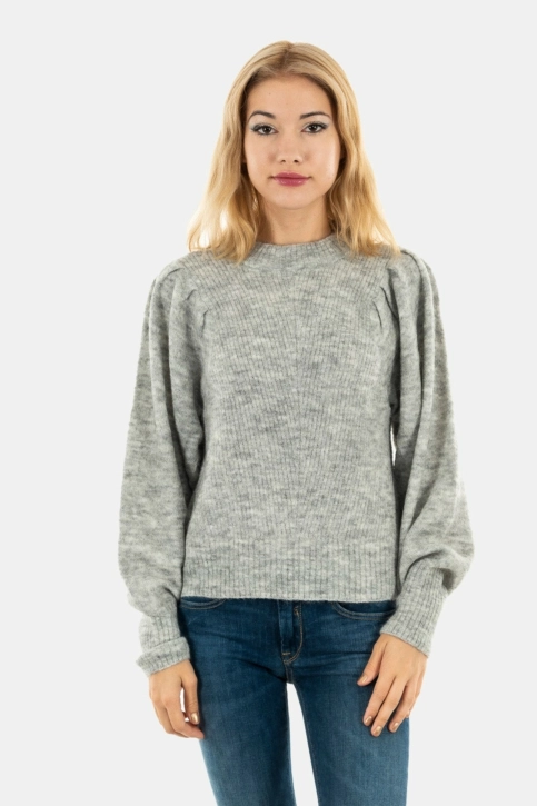 pull hiver ichi jordan 200318 grey melange
