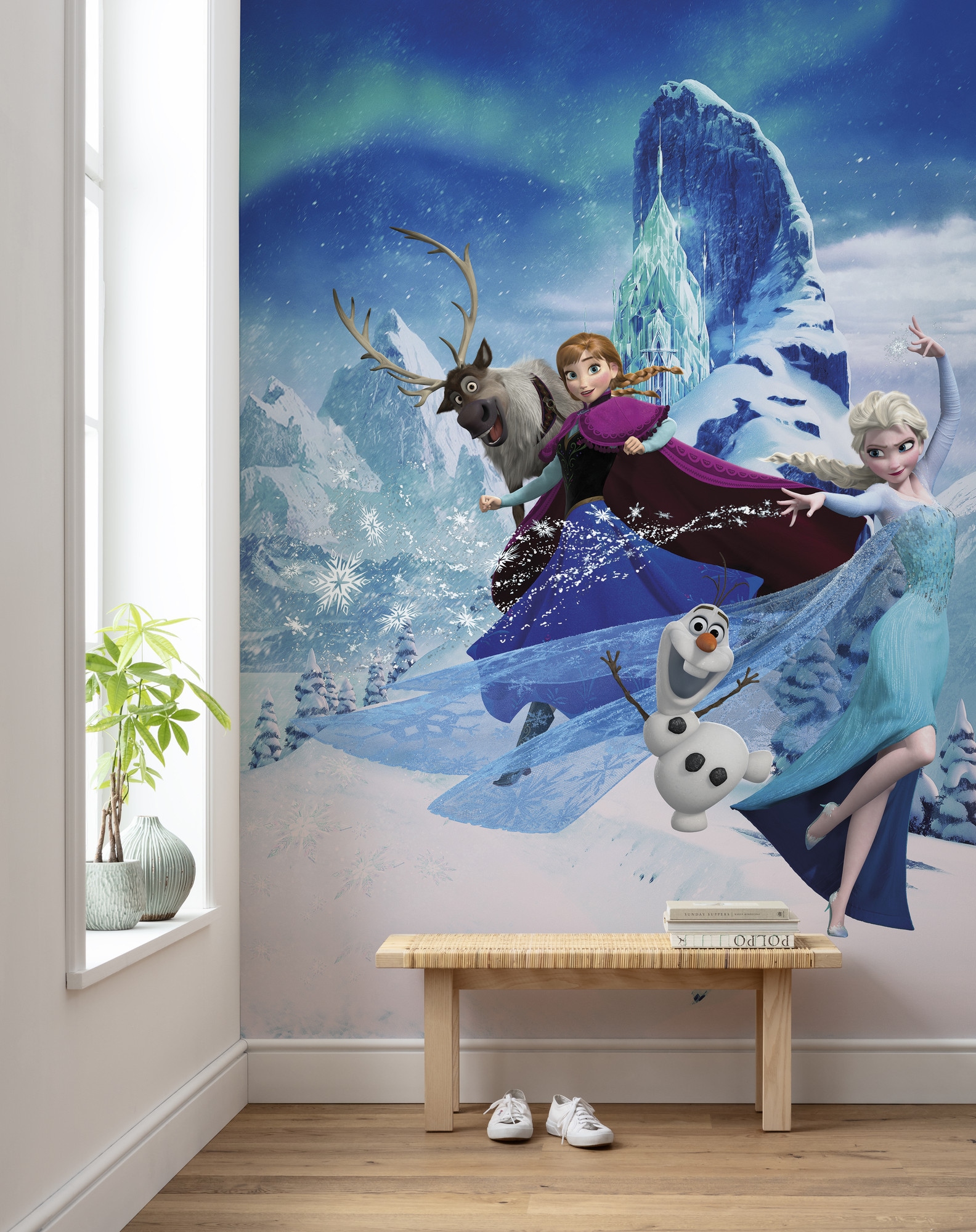 Komar Fototapete »Digitaldruck Vlies -  Frozen Elsas Magic - Grösse 200 x 280 cm« bedruckt glatt Kinderzimmer