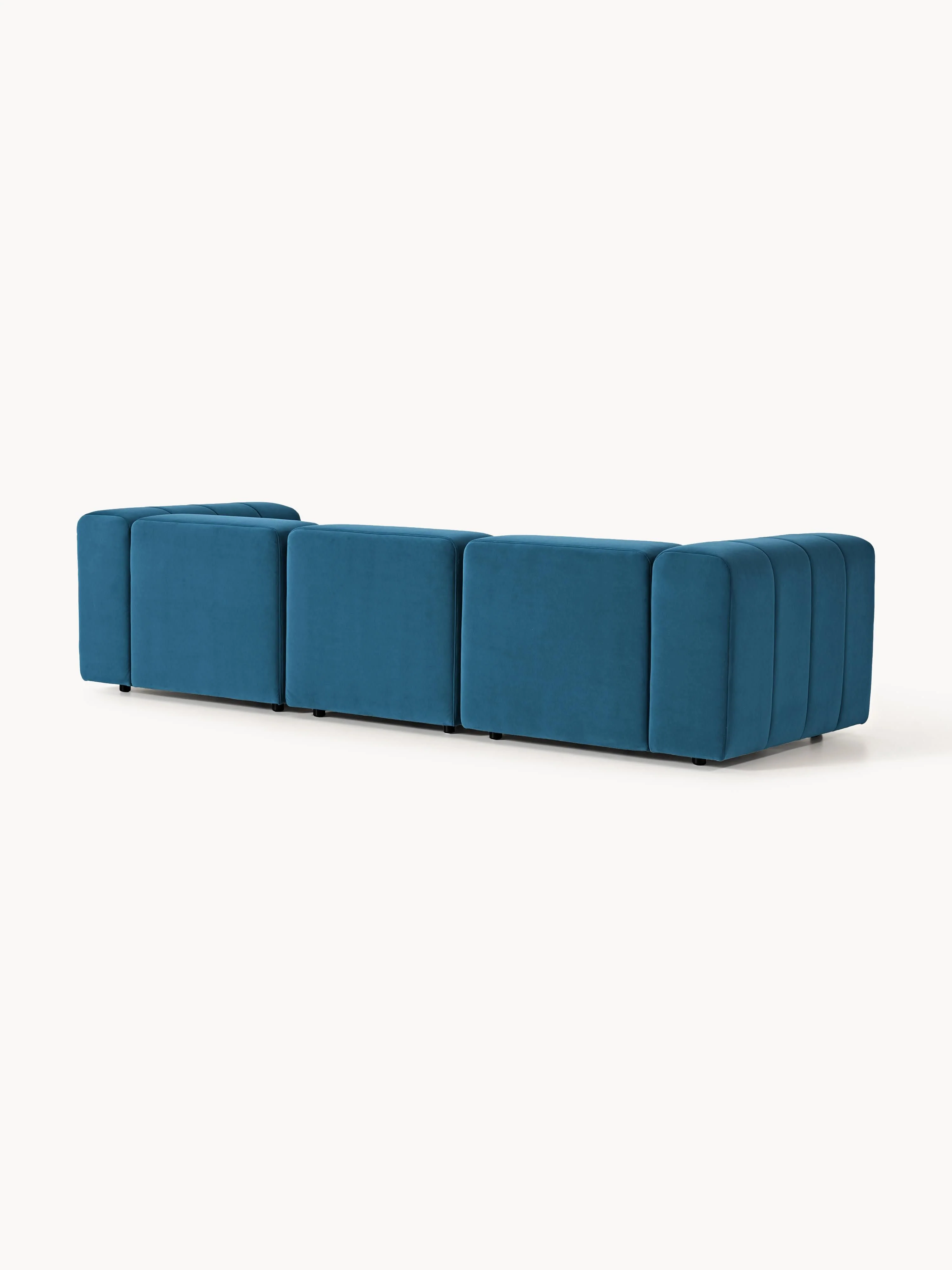 Fluwelen modulaire bank Lena (4-zits)