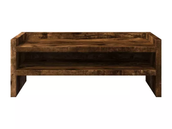 Support de moniteur chêne fumé 42x24x16 cm bois d'ingénierie
