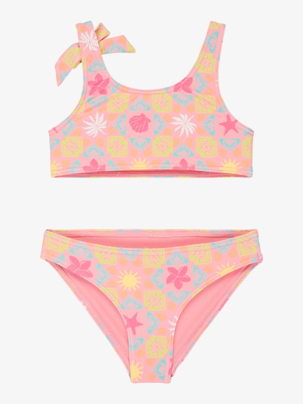 Check Set Ensemble bikini bralette deux pièces Rose Fille 2-7 ans