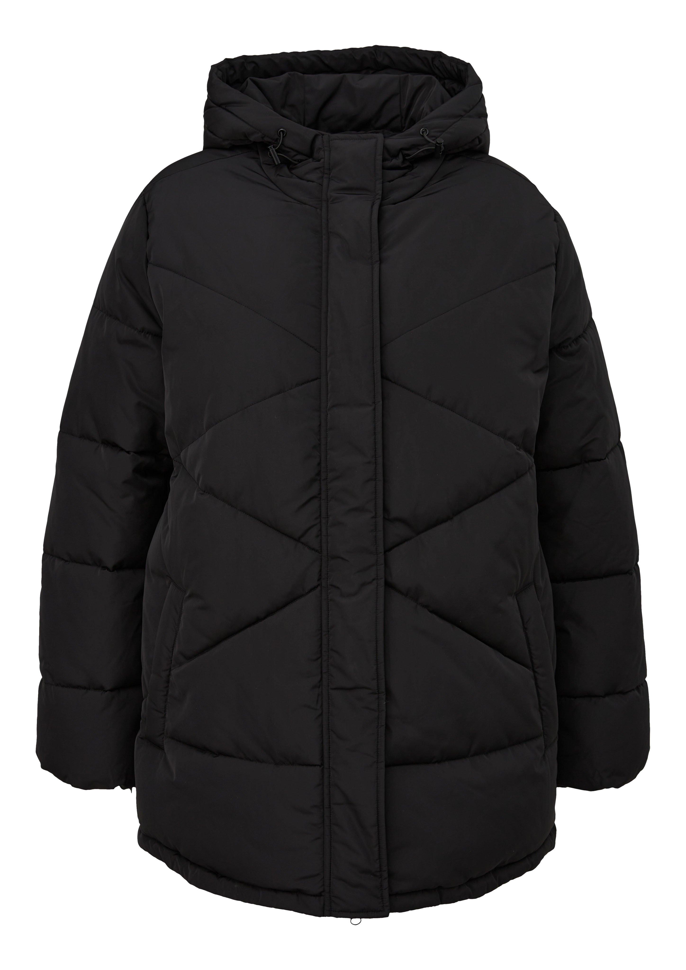 Warm wattierte Steppjacke mit Kapuze