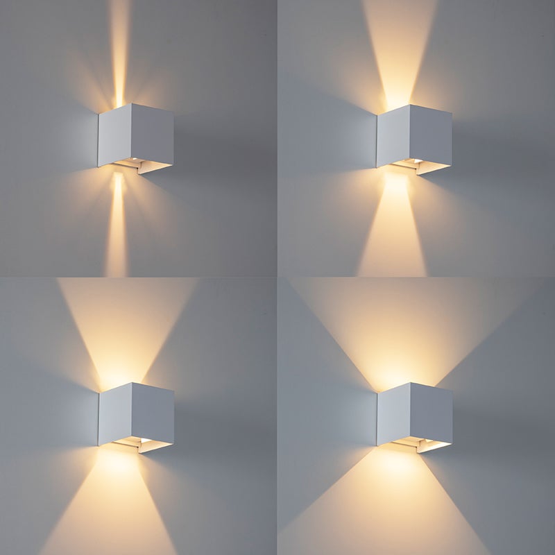 Buitenwandlamp wit incl. LED 2-lichts IP54 - Edwin