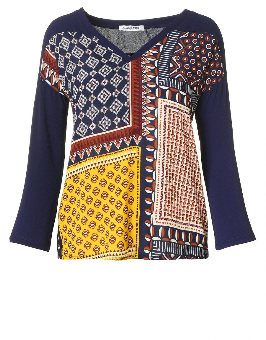 Blouse imprimée col V