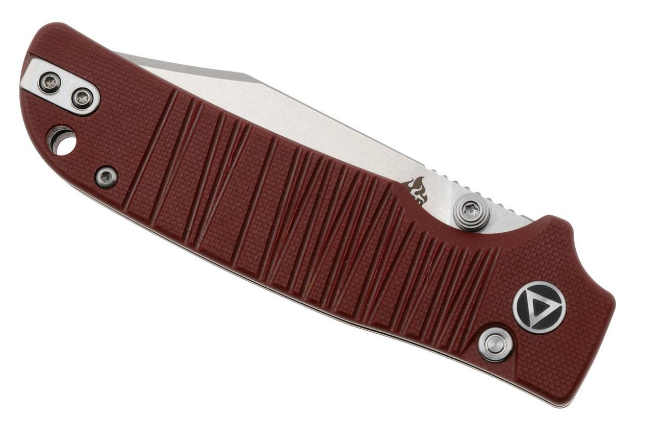 QSP Knife Kali QS159-A1 Stonewashed 14C28N Dark Red G10, zakmes, Keanu Alfaro design