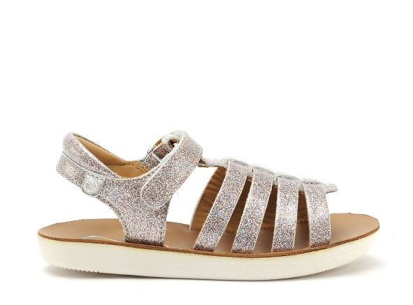 Shoo pom nu pieds enfant goa spart argent