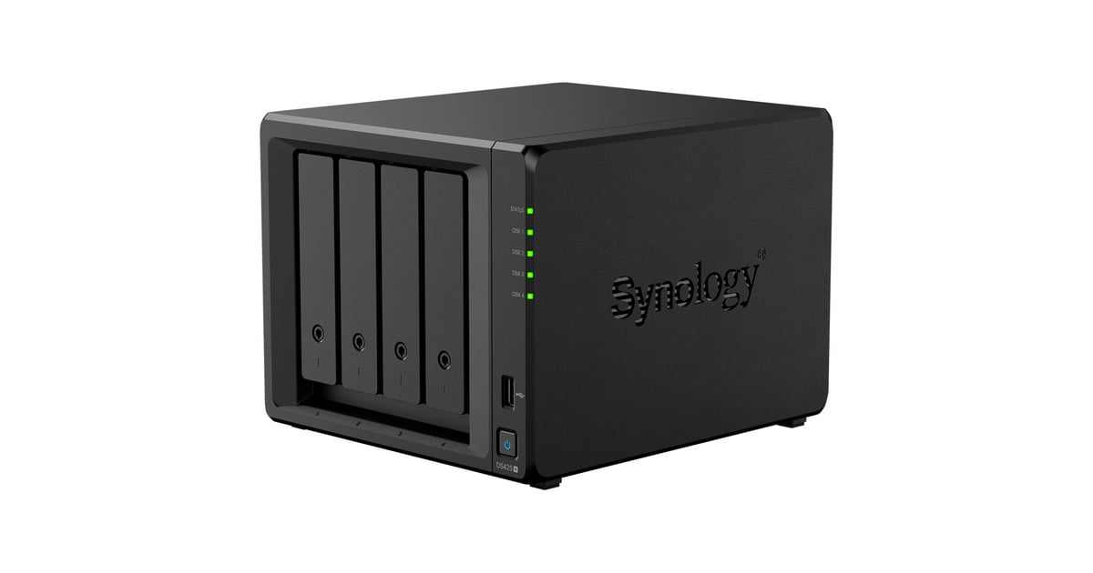 SynologyDiskStation DS425+ nas  (Zwart, 2x LAN, 2x USB-A 3.2 (5 Gbit/s))