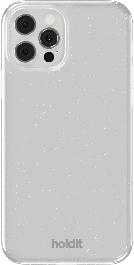 HoldIt Glitter Case iPhone 12/12Pro Hvid