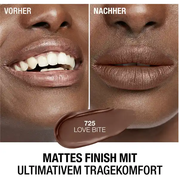 Lasting Perfection Mega Matte Liquid Lip Color, Fb. 725 Love Bite