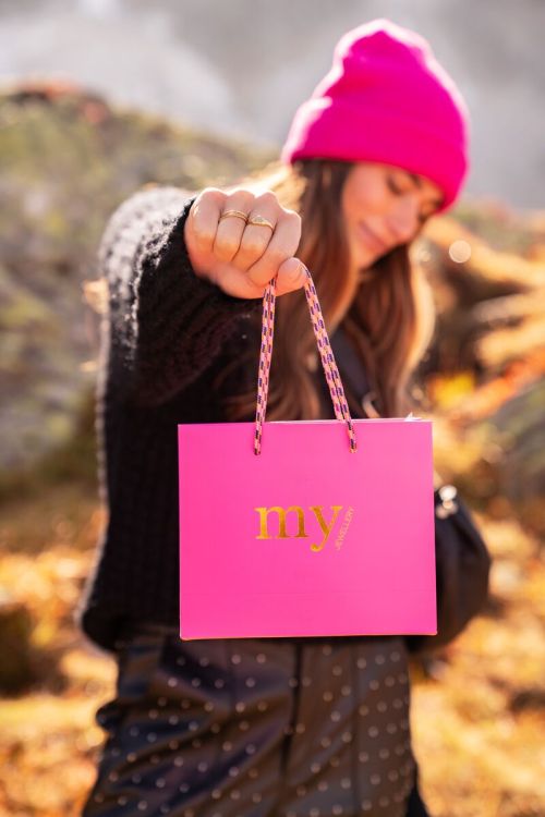 Giftbag klein roze