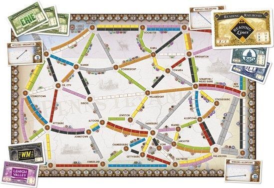 Days of Wonder - Ticket to Ride UK & Pennsylvania - Uitbreiding - Bordspel