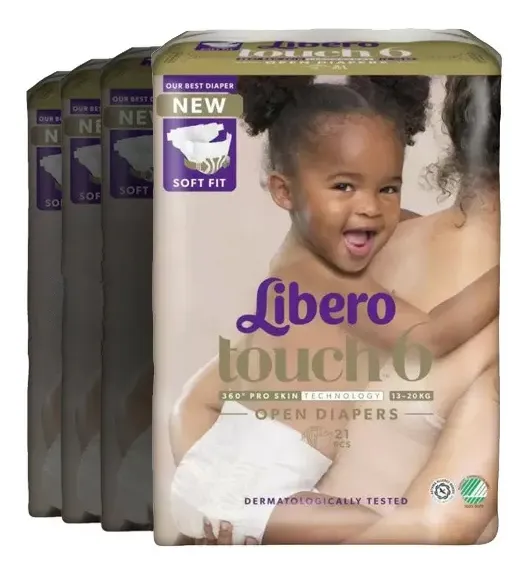 Libero Touch 6 Åben Ble - 4 x 21 stk.