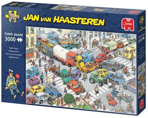 Jan van Haasteren - Verkeerschaos - Legpuzzel - 3000 Stukjes