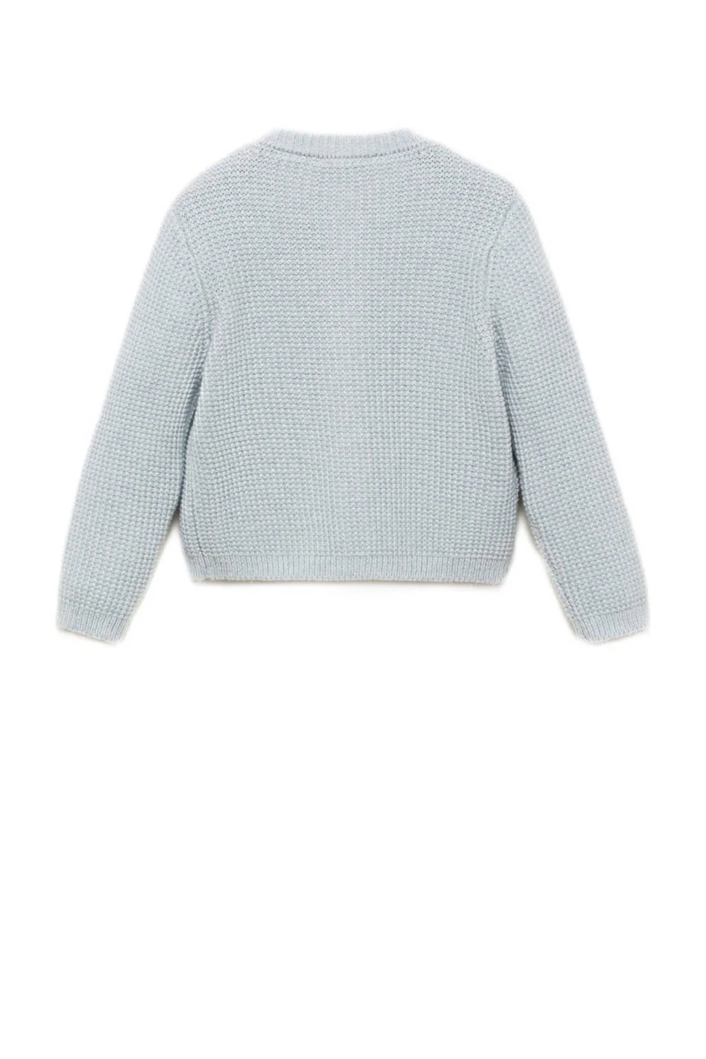 Mango Kids vest lichtblauw fijn gebreid