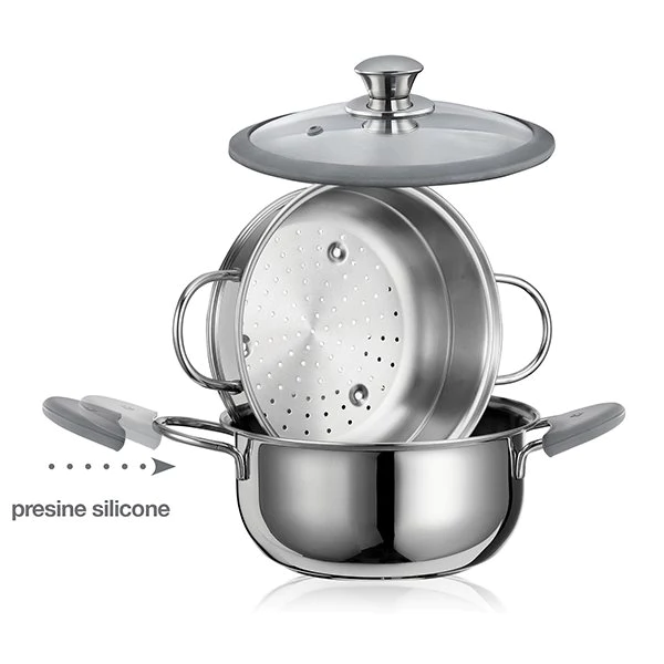 Cuiseur vapeur Premium inox 22 cm 3, 8 L Inoxriv