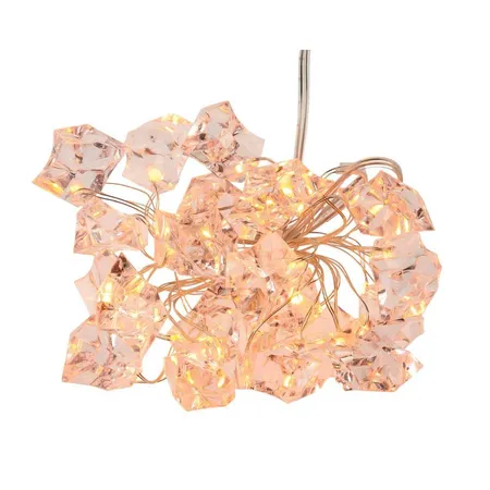 Idena LED Lichterkette mit 20 LED in Diamantenform, Batterie betrieben, ca. 2,2 m