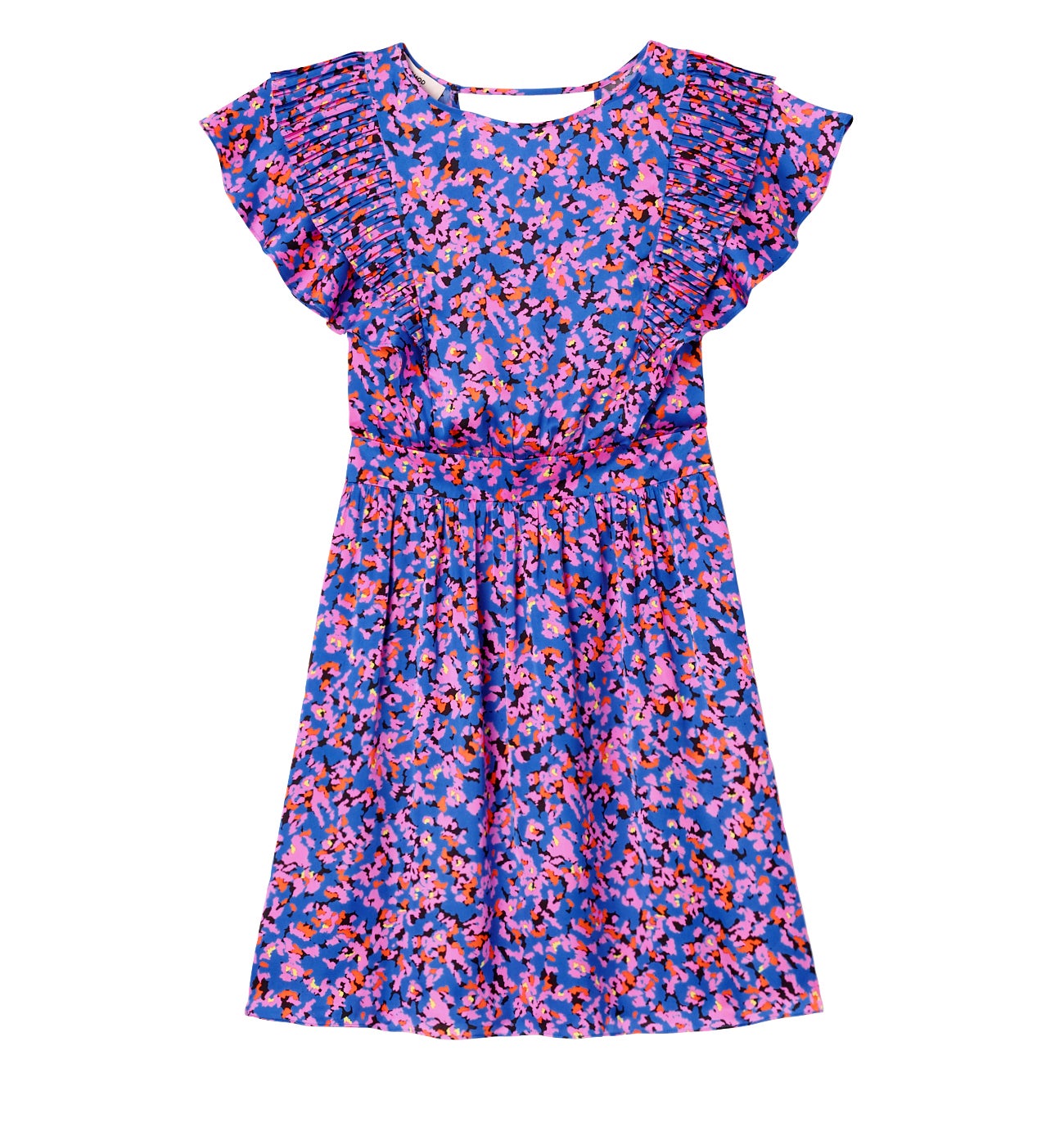 Robe en satin imprimé Femme - Imprimé bleu