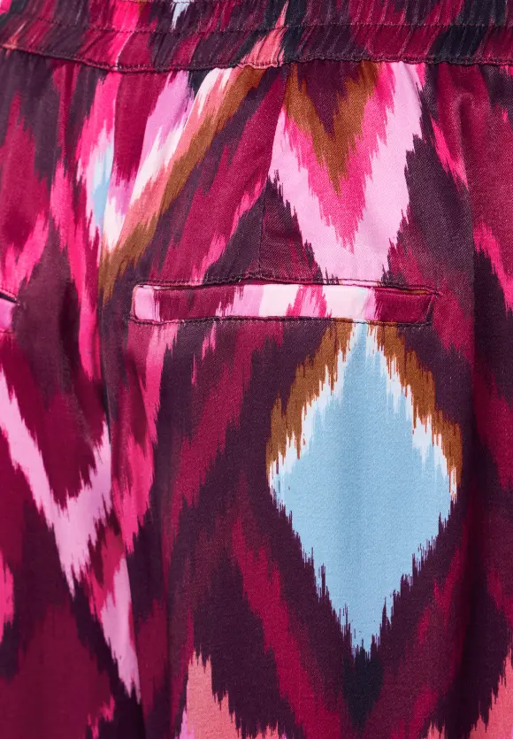 Loose Fit Printhose - tamed berry