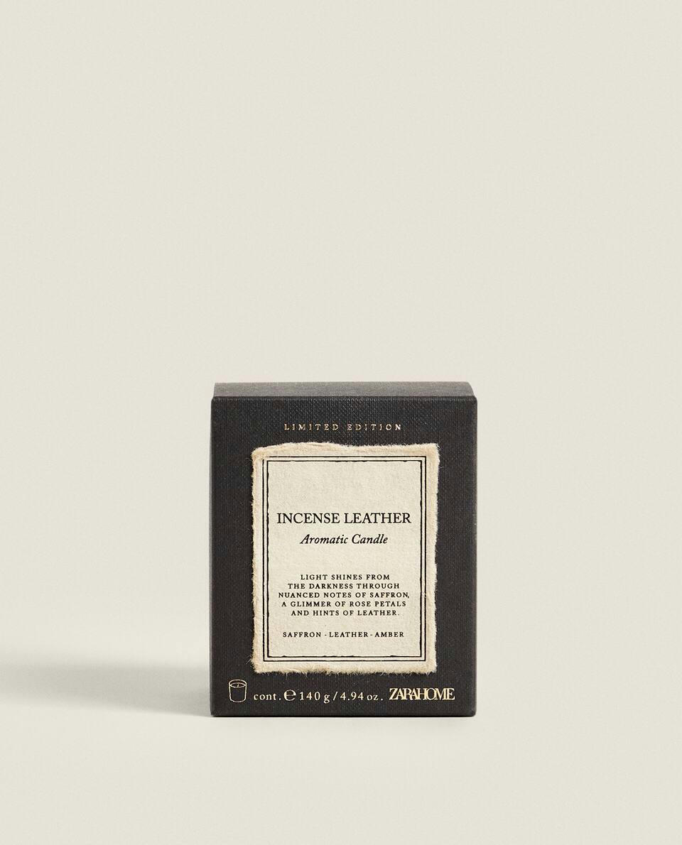 VELAS AROMÁTICAS DE COURO COM INCENSO