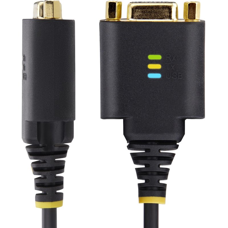 StarTech.com Câble USB vers Null Modem Série de 30cm, COM Retention, FTDI, Câble Adaptateur USB-A vers DB9 RS232, Vis/Écrous DB9 Interchangeables, Windows/macOS/Linux