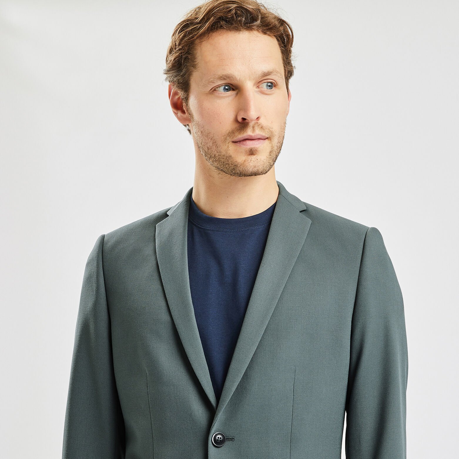 Veste de costume extra-slim bistretch Vert