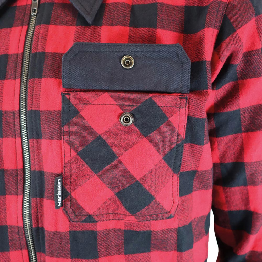 Harisson - Surchemise Ranger Noir / Rouge