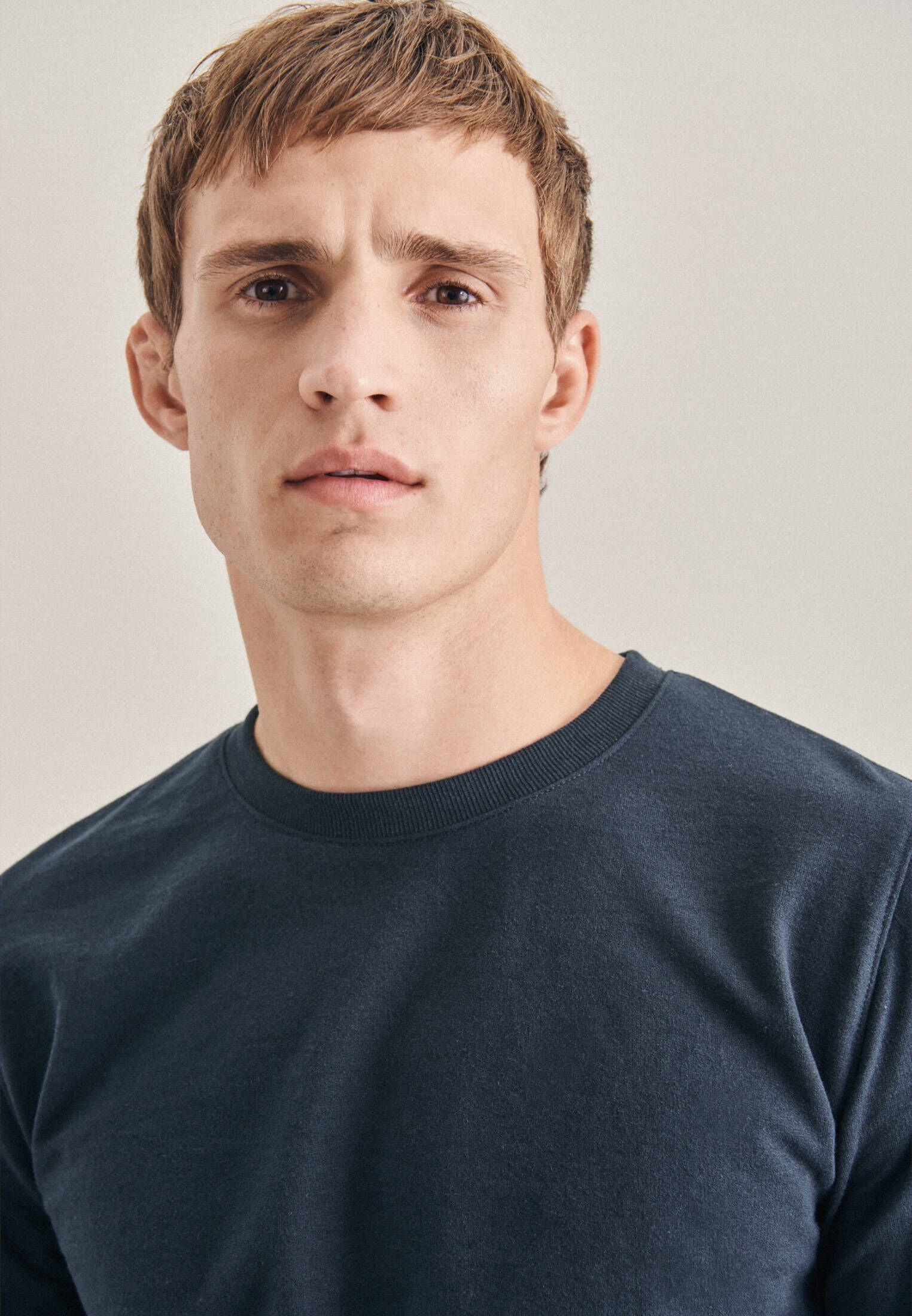 Seidensticker| Herren Sweat-Shirt Schwarze Rose