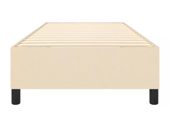 Sommier à lattes de lit Crème 90x200 cm Tissu