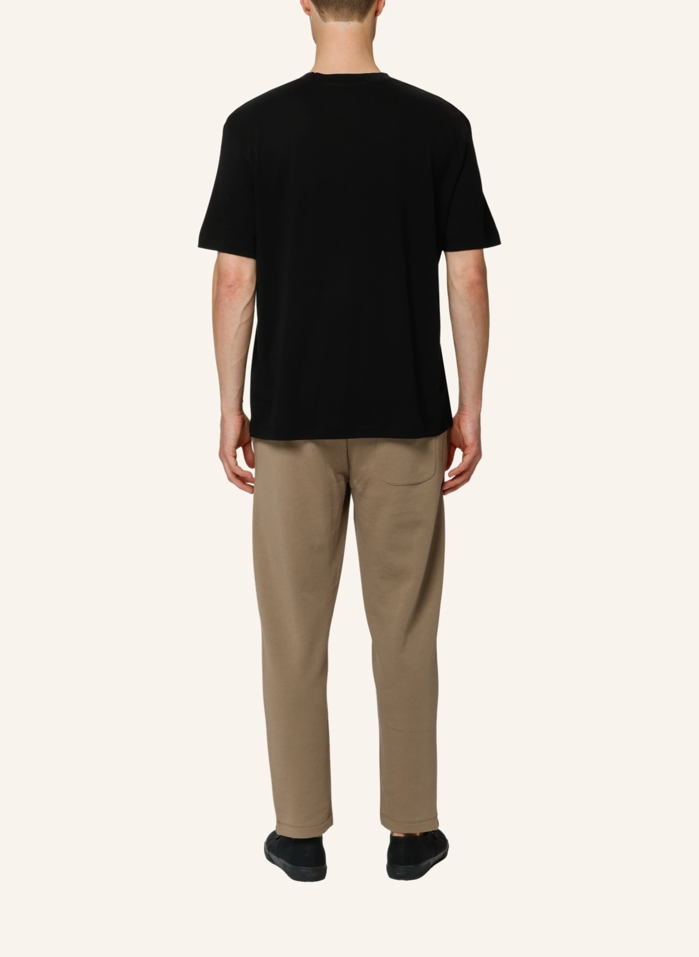 TRUSTED HANDWORK Oversized Round Neck 1/2-Sleeve T-Shirt