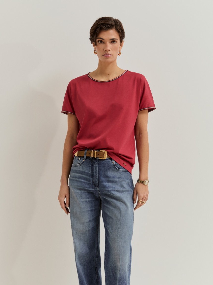 T-shirt em algodão