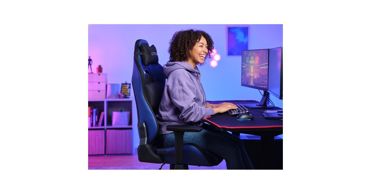 TrustGXT 714B Ruya gamingstoel  (Blauw/zwart)
