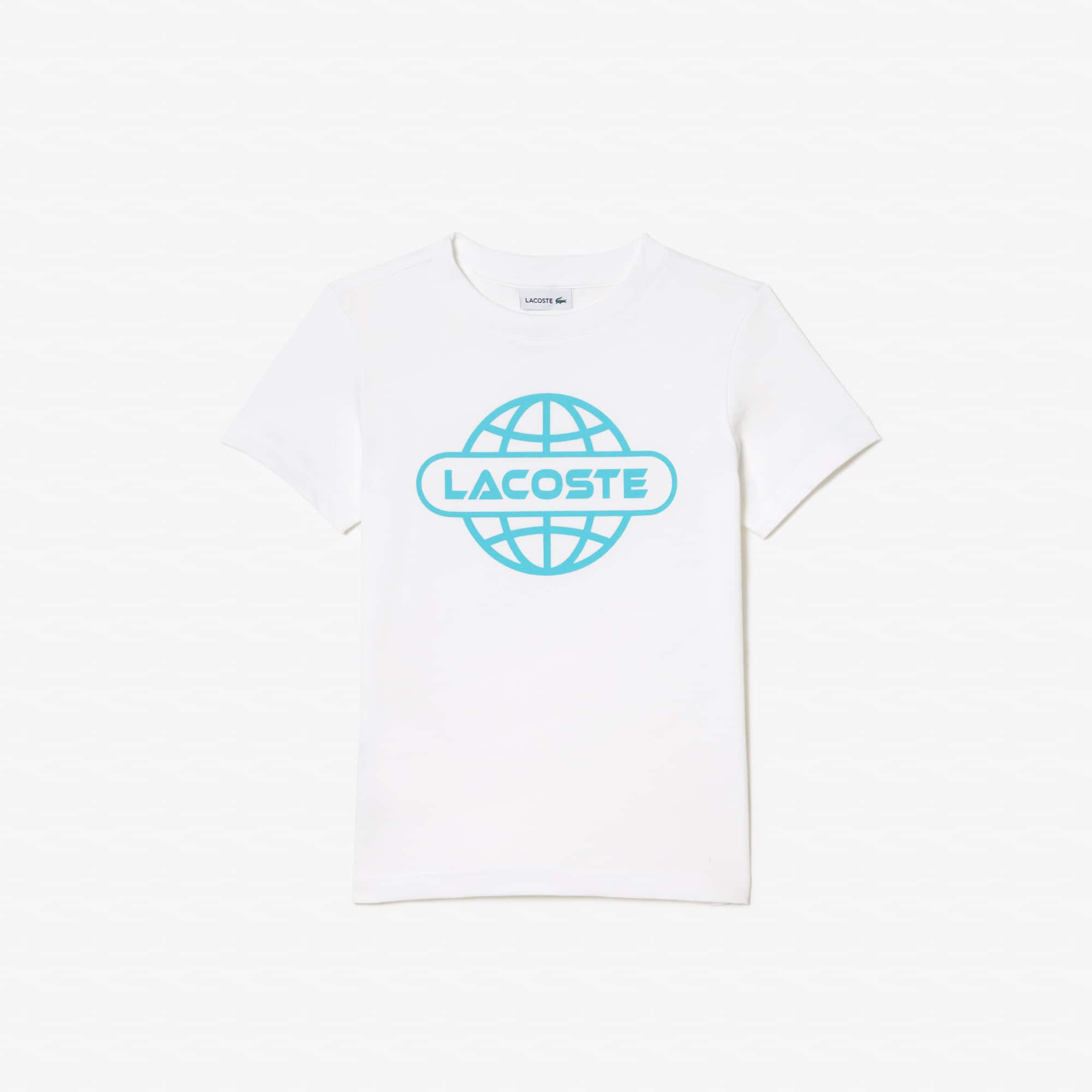 T-shirt avec imprimé planète en jersey de coton T-Shirts & Chemises - Blanc - Lacoste - Enfant