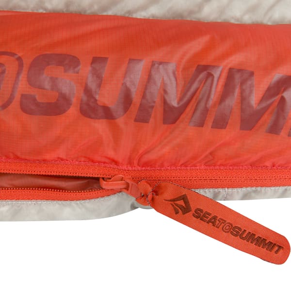 Sac de couchage SEA TO SUMMIT FLAME FM1 WOMEN REGULAR RIGHT ZIP LIGHT GREY/RED