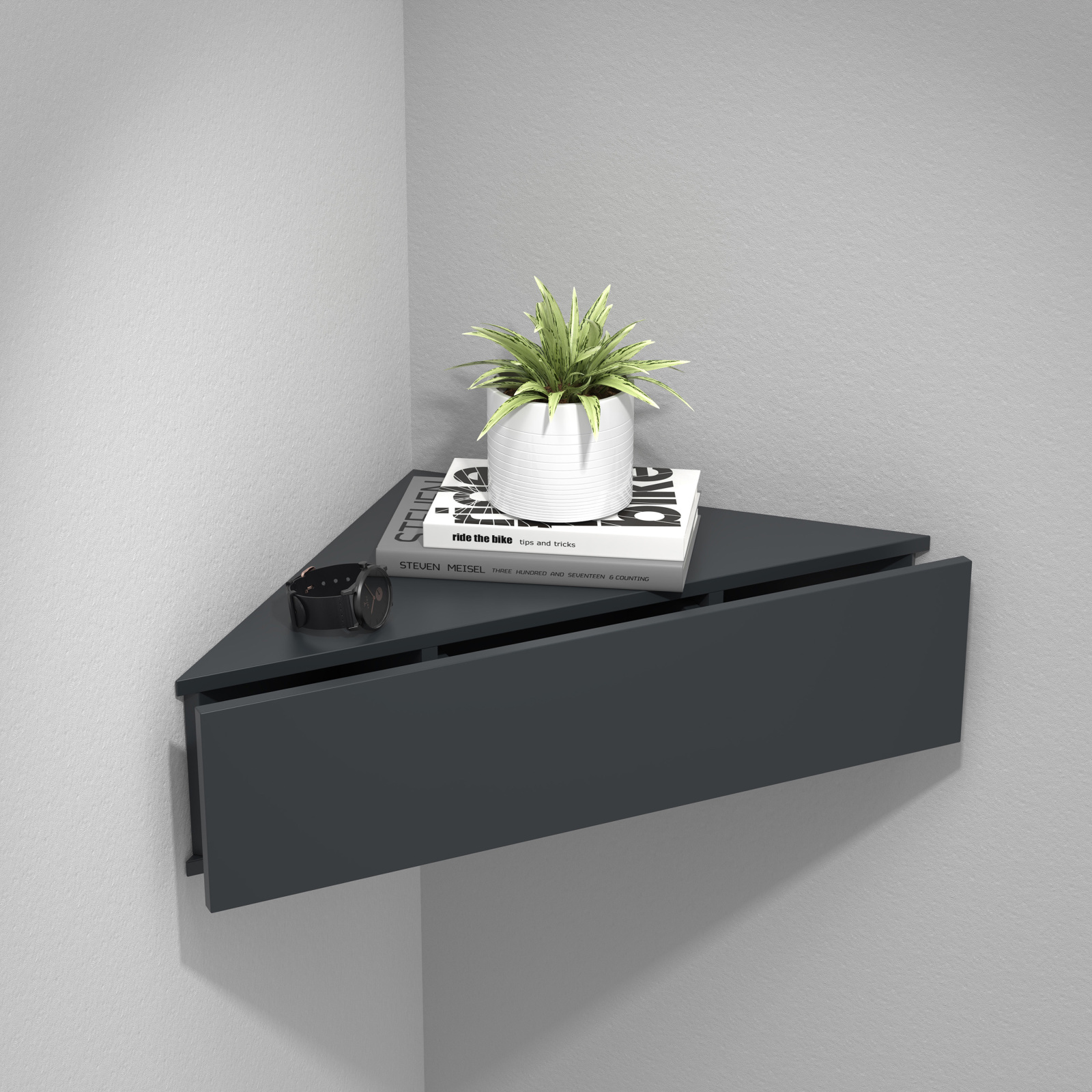 Wandschublade USAL S - anthrazit - 60 cm