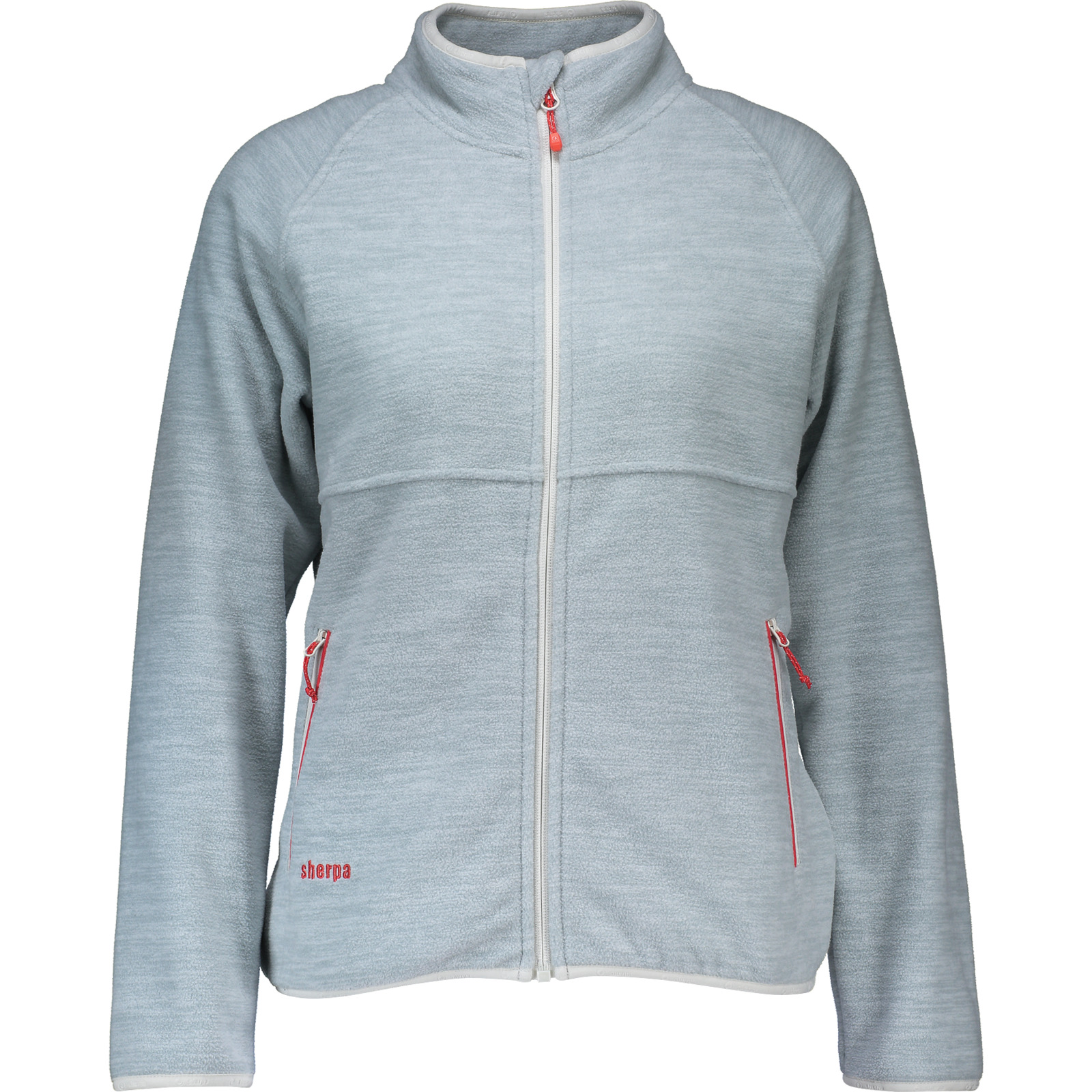 Sherpa Damen-Fleecejacke Rowa L, hellgrau